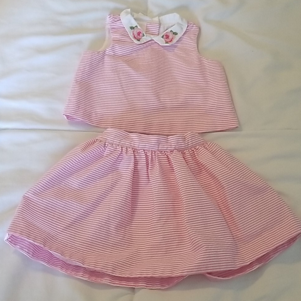 Janie and Jack 2 piece skirt set